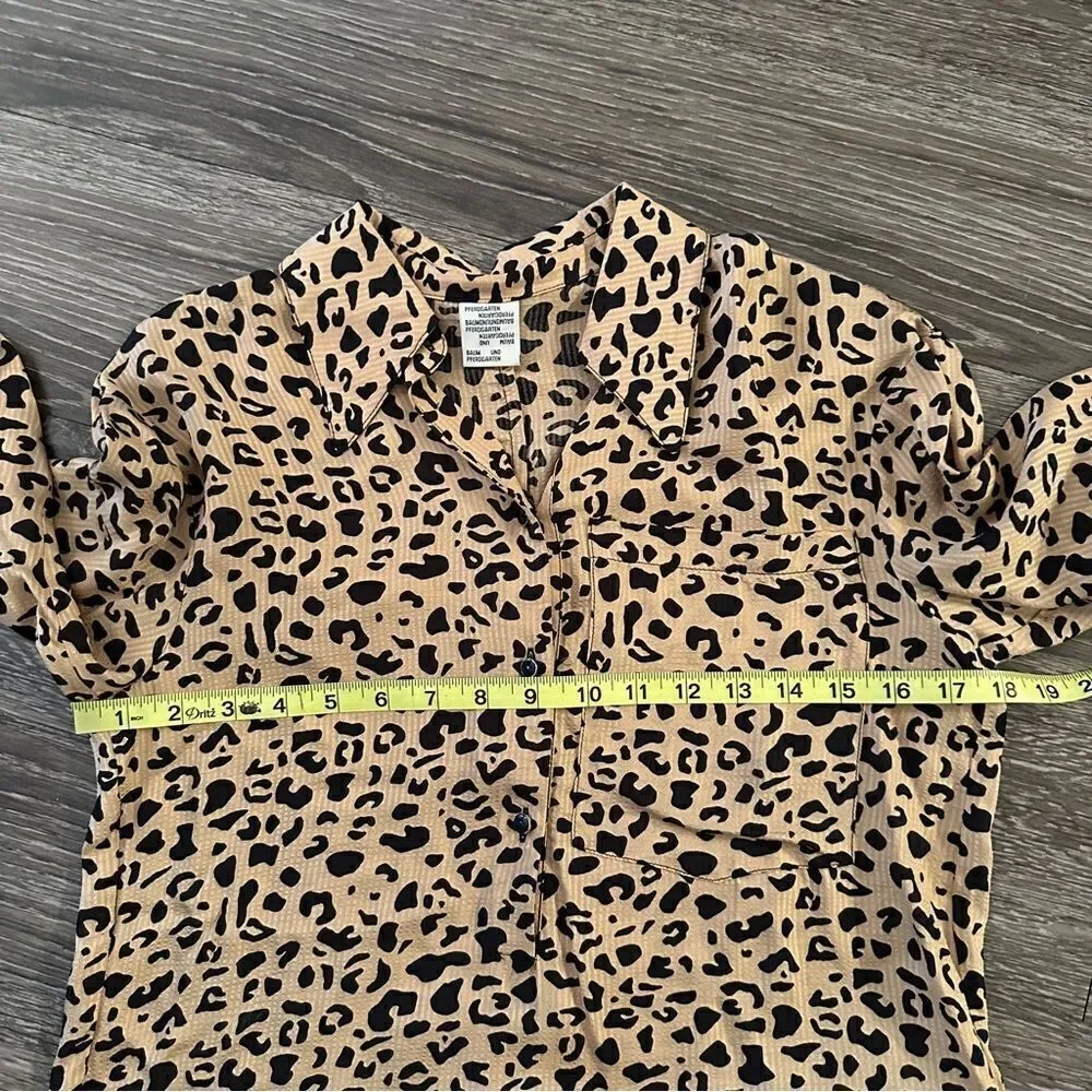 Baum und Pferdgarten Beige Black Leopard Moxie Blouse